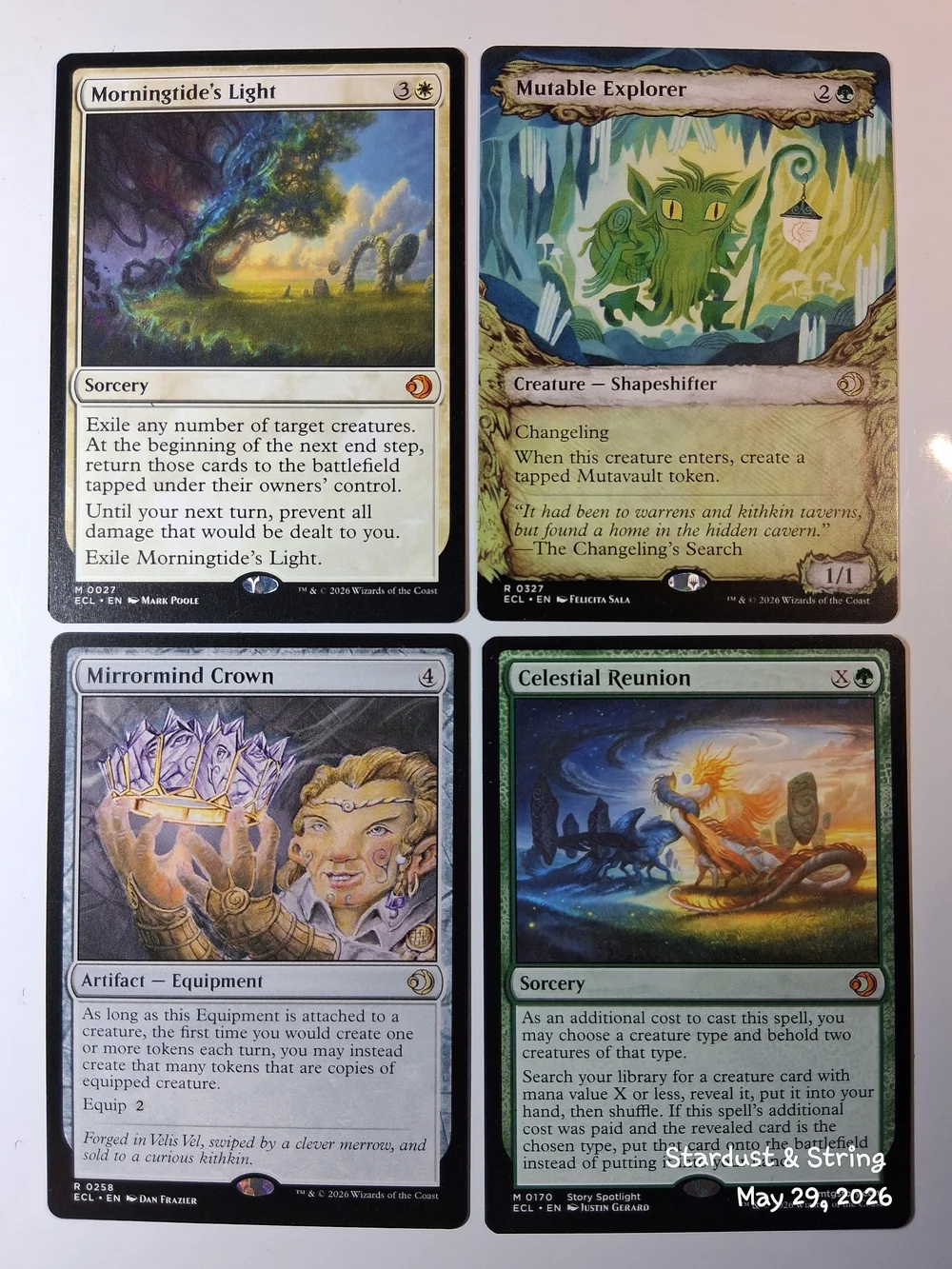 Magic The Gathering ECL Rare And Mythic Foil 17 Card Lot